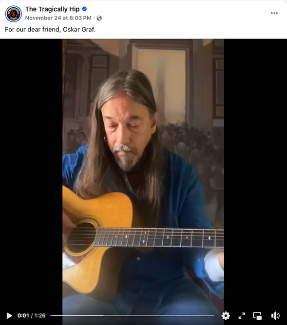 A photo of Rob Baker playing his Graf Guitar